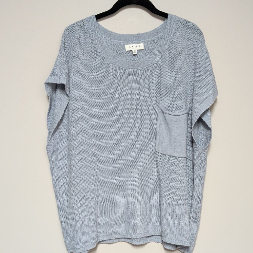 Gilli Soft Blue Knit Top